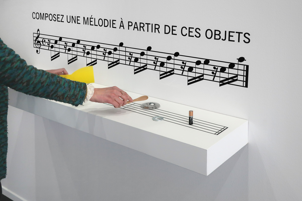 Elsa Werth, Dispositif de mediation Fluxus, Pom Pom Pidou, Le Tripostal 2025_Re Si Re Sol_2